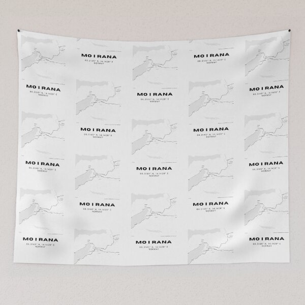 Item preview, Mo i Rana Map Poster – Arctic Circle City Print designed and sold by RM-Journey.