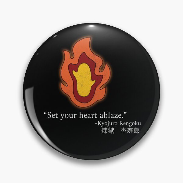 Item preview, Demon Slayer Set Your Heart Ablaze Kyojuro Rengoku designed and sold by ProjectFridge.