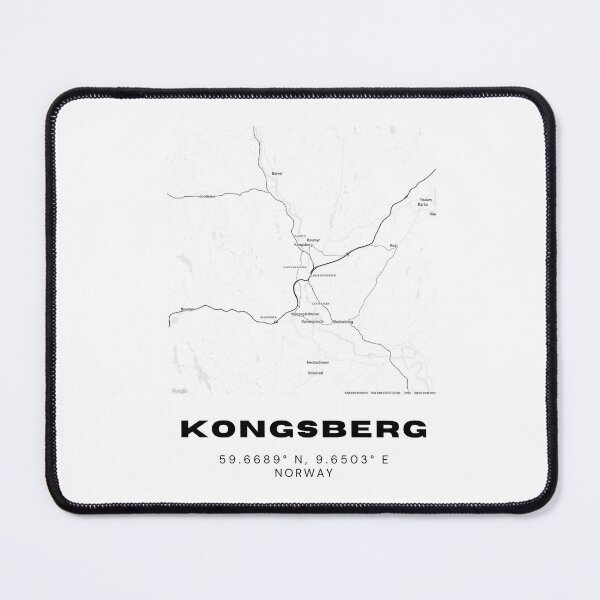Item preview, Kongsberg Map Art – Norwegian Tech & Nature City designed and sold by RM-Journey.