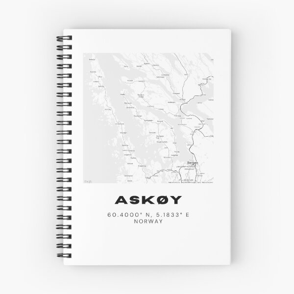 Item preview, Askøy Minimalist Map – Norwegian Island Art designed and sold by RM-Journey.