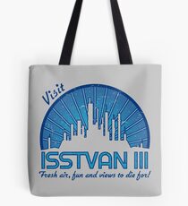 Visit (dark blue) Tote Bag