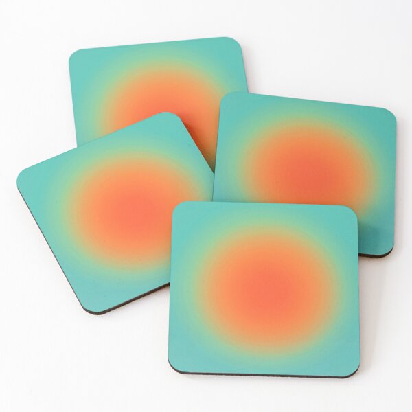 Item preview, Simple turquoise and circle sunset halo design  designed and sold by PNJart.