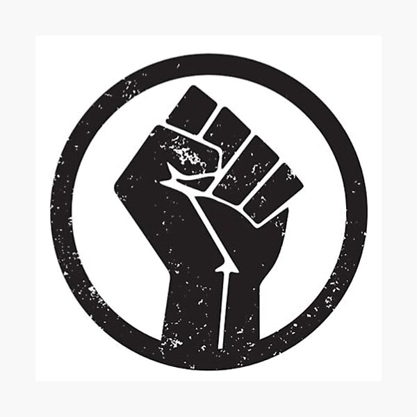 "Black Lives Matter Fist Logo " Photographic Print by TheProgressive