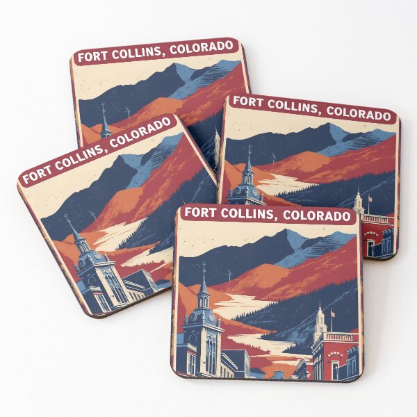 Item preview, Fort Collins Colorado USA Vintage Travel Tourism  designed and sold by TravelersGems.