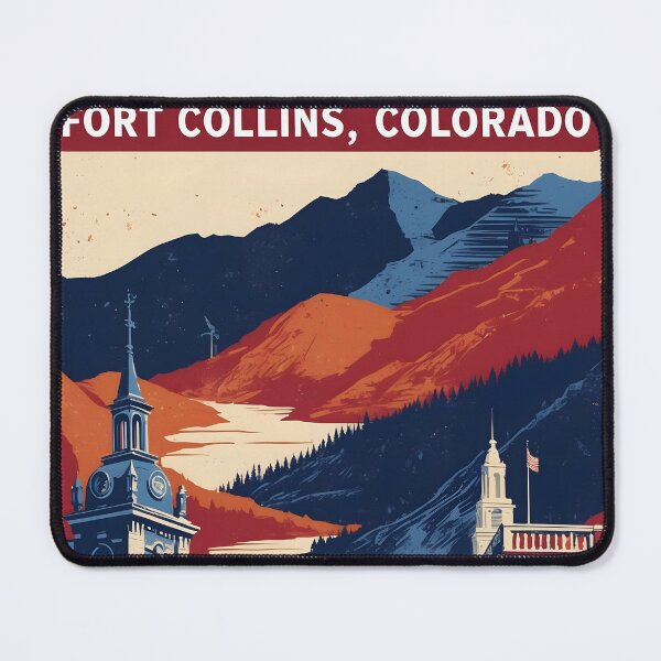 Item preview, Fort Collins Colorado USA Vintage Travel Tourism  designed and sold by TravelersGems.