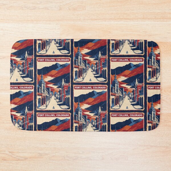 Item preview, Fort Collins Colorado USA Vintage Travel Tourism  designed and sold by TravelersGems.