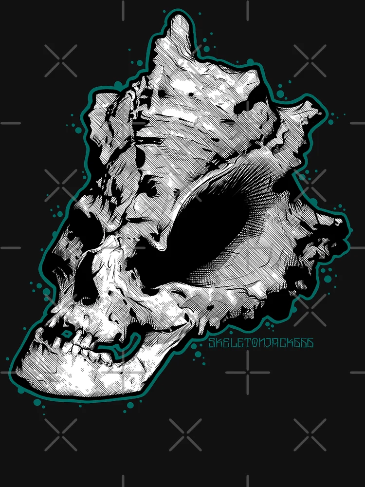 Thumbnail 6 von 6, Premium Oversized Pullover, Shellskull designt und verkauft von SkeletonJack 666.