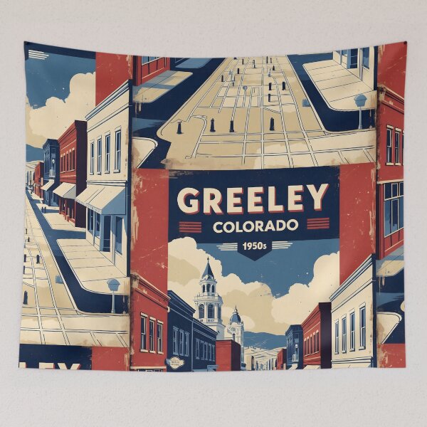 Item preview, Greeley Colorado USA Vintage Travel Tourism  designed and sold by TravelersGems.