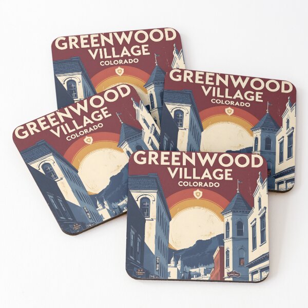 Item preview, Greenwood Village Colorado USA Vintage Travel Tourism  designed and sold by TravelersGems.