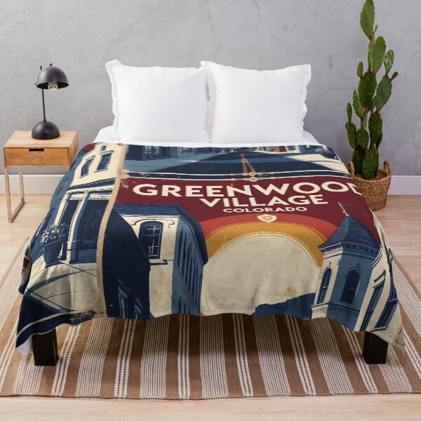 Item preview, Greenwood Village Colorado USA Vintage Travel Tourism designed and sold by TravelersGems.
