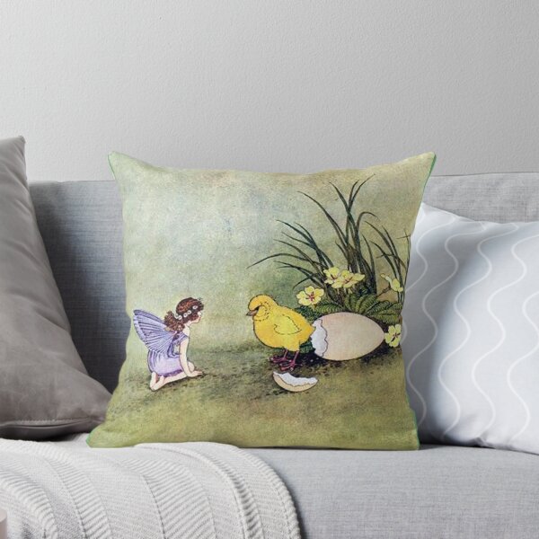 Item preview, Spring Fairy and Chick - Ida Rentoul Outhwaite designed and sold by forgottenbeauty.