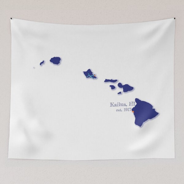 Item preview, Kailua, HI [Blue] designed and sold by PhilbonianDezin.