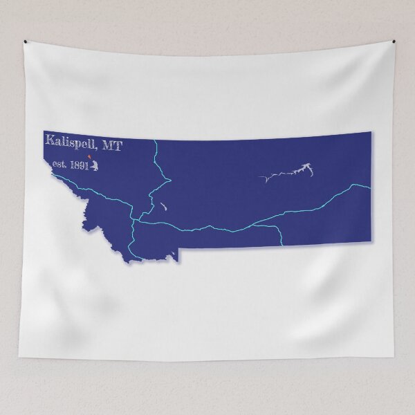 Item preview, Kalispell, MT [Blue] designed and sold by PhilbonianDezin.