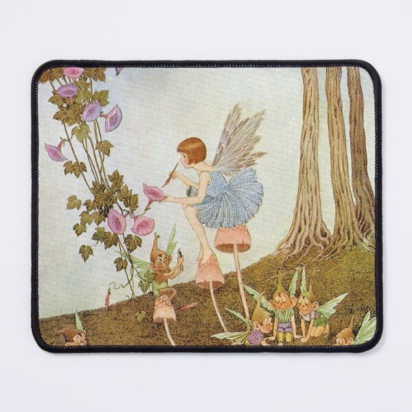 Item preview, Periwinkle Painting the Petals - Ida Rentoul Outhwaite designed and sold by forgottenbeauty.