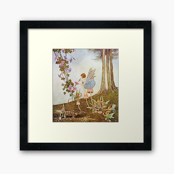 Item preview, Periwinkle Painting the Petals - Ida Rentoul Outhwaite designed and sold by forgottenbeauty.