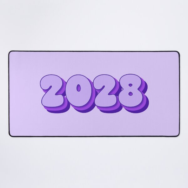 Item preview, 2028 Year - Twenty Twenty Eight - Number 2028 - Pale Purple - Lavender - Lilac - Royal Purple - Typography - New Year 2028 designed and sold by TheIconShop.