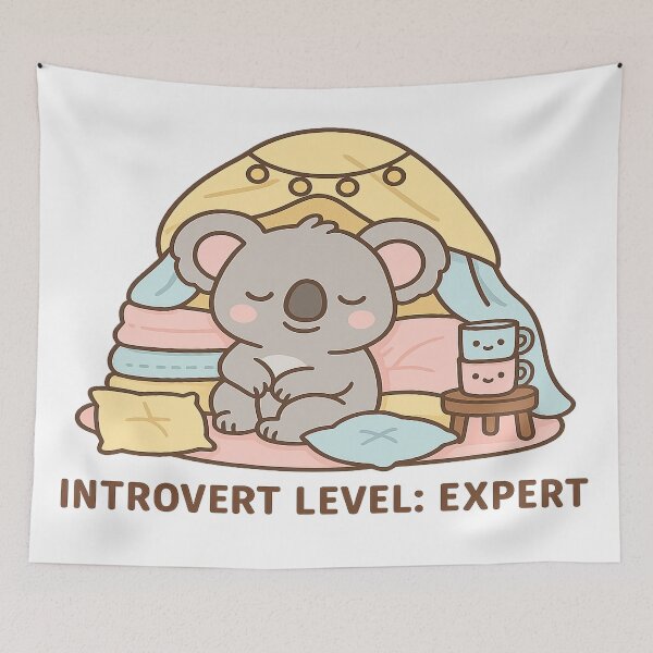 Item preview, Koala in a Blanket Fort – Introvert Level Expert designed and sold by CappieLab.