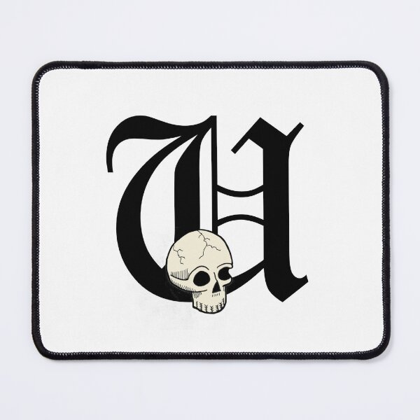Item preview, Old English "U" Lettering with Skull designed and sold by DanielPowers.