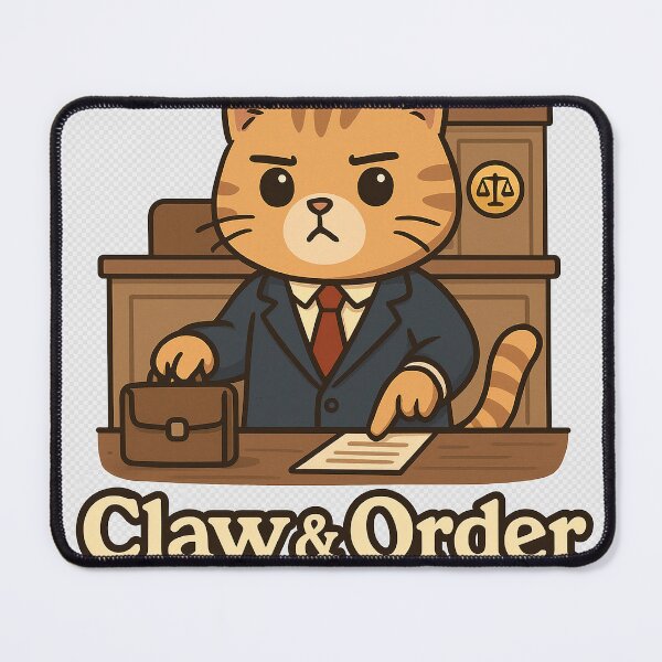 Item preview, Claw & Order Cat Lawyer designed and sold by MeresClothing.