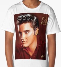 Elvis Presley Illustration The all time greatest hits. Long T-Shirt