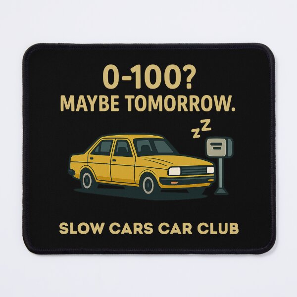 Item preview, Slow Cars Car Club - Funny Retro Car Enthusiast Design designed and sold by BRT.