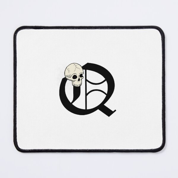 Item preview, Old English "Q" Lettering with Skull designed and sold by DanielPowers.