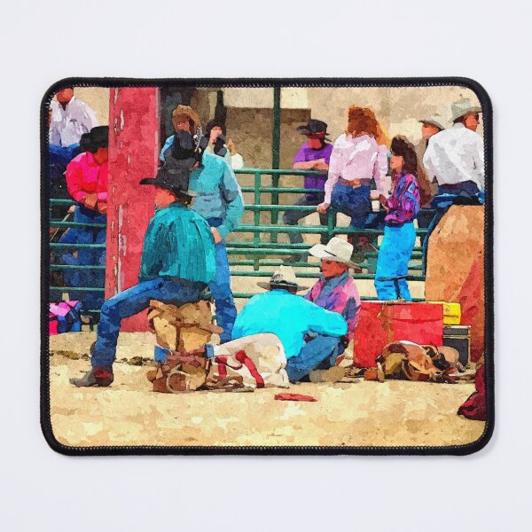 Item preview, C2021 Steve Yellowbear WAITING TO COMPETE AT THE RODEO designed and sold by SteveYellowbear.