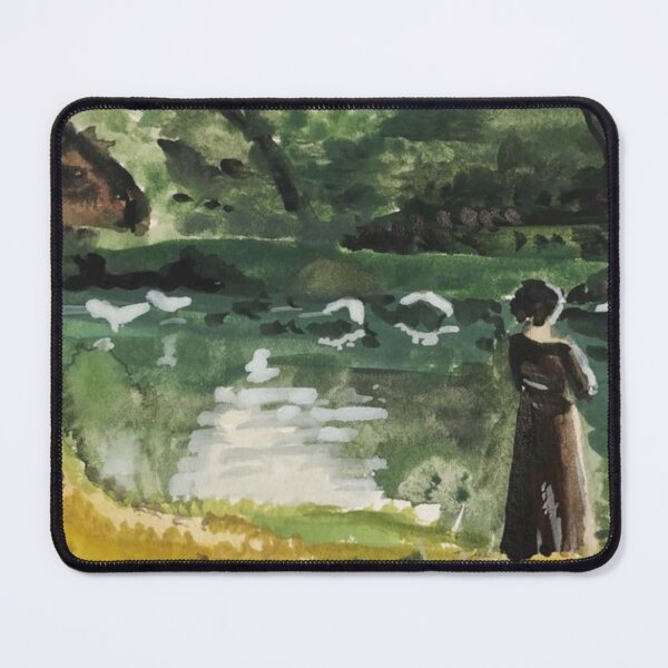 Item preview, Pride and Prejudice Pond Scene Painting designed and sold by reese dawson art.