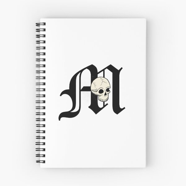 Item preview, Old English "M" Lettering with Skull designed and sold by DanielPowers.