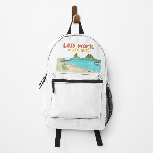 Item preview, Less Work, More Surf – Summer Beach Design designed and sold by Creative-Tribe.