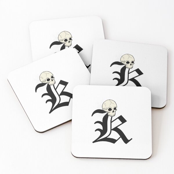 Item preview, Old English "K" Lettering with Skull designed and sold by DanielPowers.