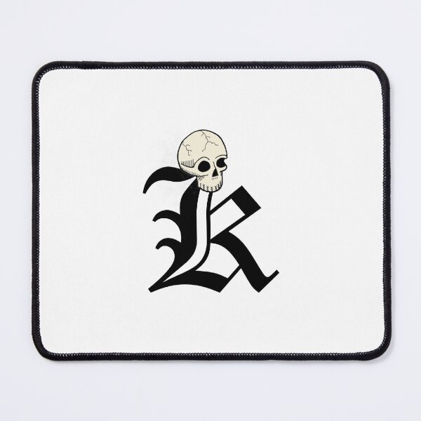 Item preview, Old English "K" Lettering with Skull designed and sold by DanielPowers.