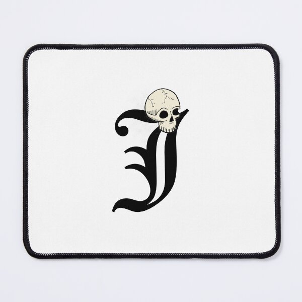 Item preview, Old English "J" Lettering with Skull designed and sold by DanielPowers.