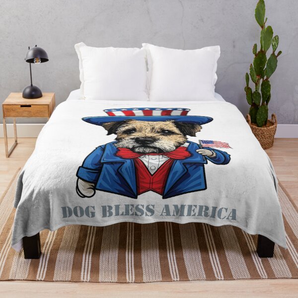 Item preview, Funny 4th of July Border Terrier Dog Pun designed and sold by whyitsme.