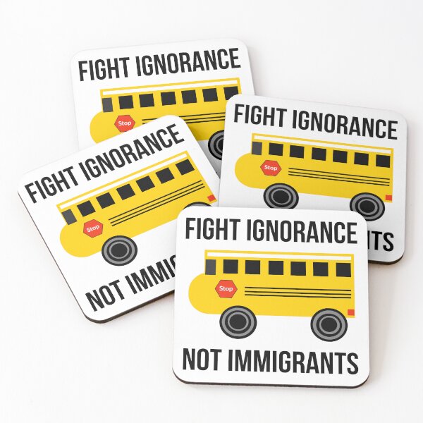 Item preview, Fight ignorance not immigrants  designed and sold by Rachel the Artist .