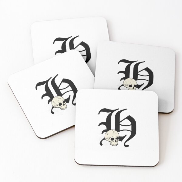 Item preview, Old English "H" Lettering with Skull designed and sold by DanielPowers.