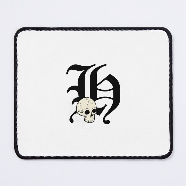 Item preview, Old English "H" Lettering with Skull designed and sold by DanielPowers.