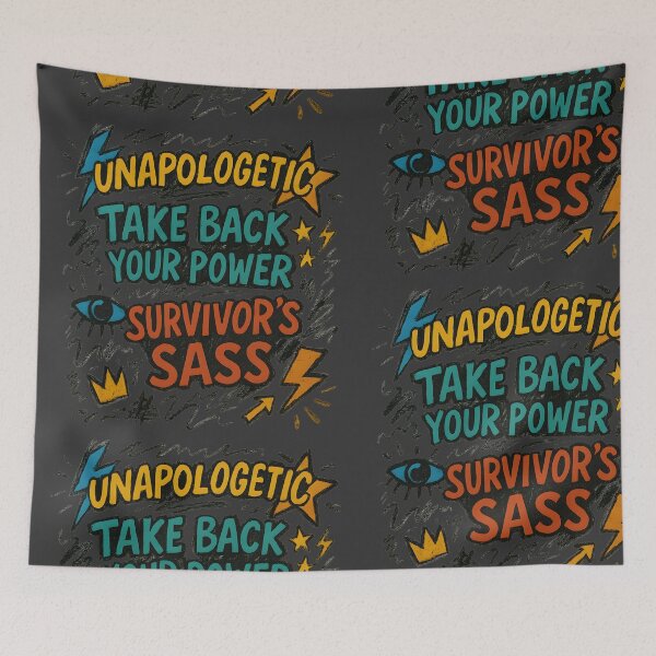 Item preview, Survivor’s Sass – Bold Empowerment Graffiti Design designed and sold by Quiet Power Co..