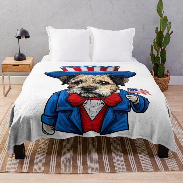 Item preview, Funny American Dog Border Terrier, 4th of July designed and sold by whyitsme.