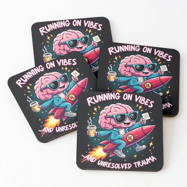 Item preview, Running on Vibes and Unresolved Trauma Mental Health designed and sold by JJBCs.