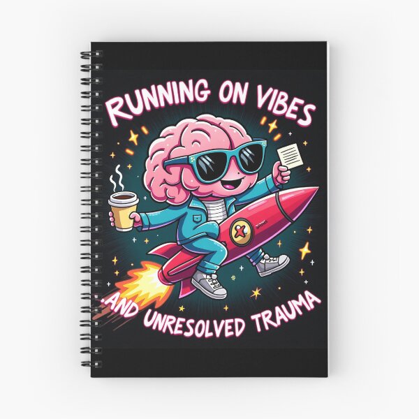 Item preview, Running on Vibes and Unresolved Trauma Mental Health designed and sold by JJBCs.