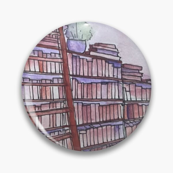 Item preview, Cozy Library Watercolor designed and sold by reese dawson art.