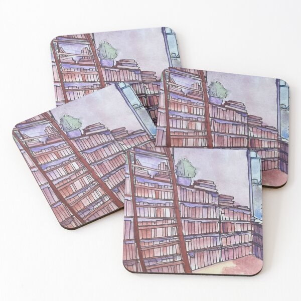 Item preview, Cozy Library Watercolor designed and sold by reese dawson art.