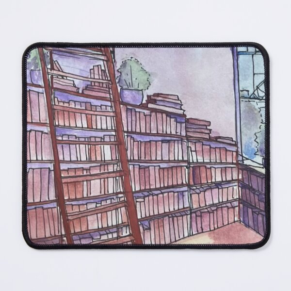 Item preview, Cozy Library Watercolor designed and sold by reese dawson art.