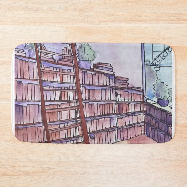 Item preview, Cozy Library Watercolor designed and sold by reese dawson art.