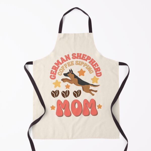 Item preview, German shepherd coffee sipping Mom designed and sold by BritishDelights.