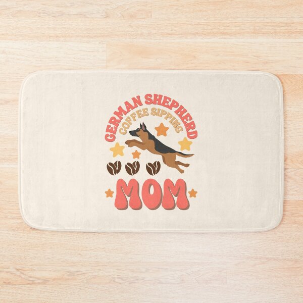 Item preview, German shepherd coffee sipping Mom designed and sold by BritishDelights.