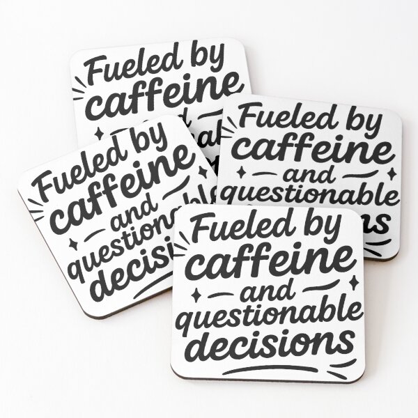 Item preview, Fueled by Caffeine & Chaos designed and sold by CreativityDog.
