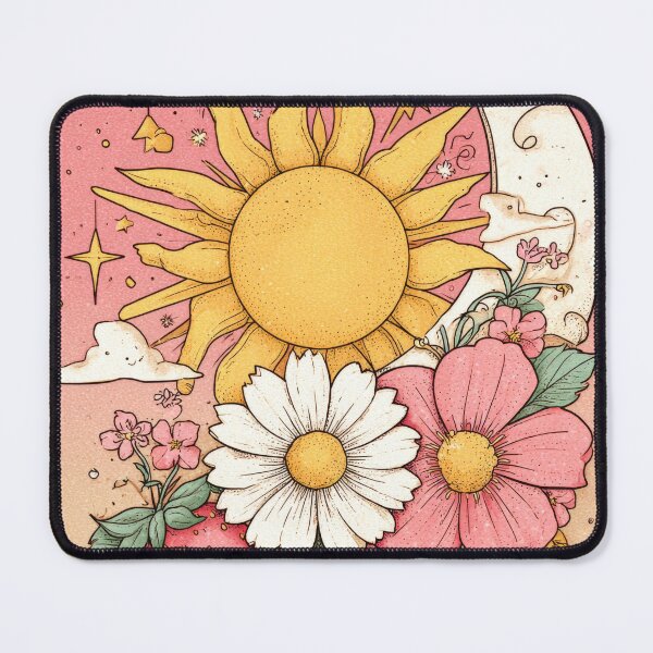 Item preview, Cosy Flowers Sun and Moon designed and sold by scicilysimonee.