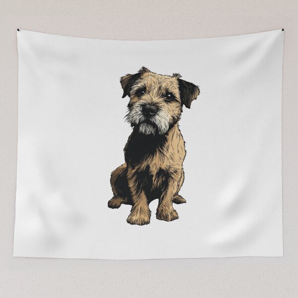 Item preview, Border Terrier Dog Illustration designed and sold by whyitsme.